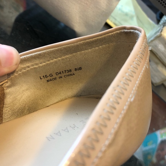 Cole Haan Elsie Cap Toe Nude Wedge Heels - Picture 7 of 7